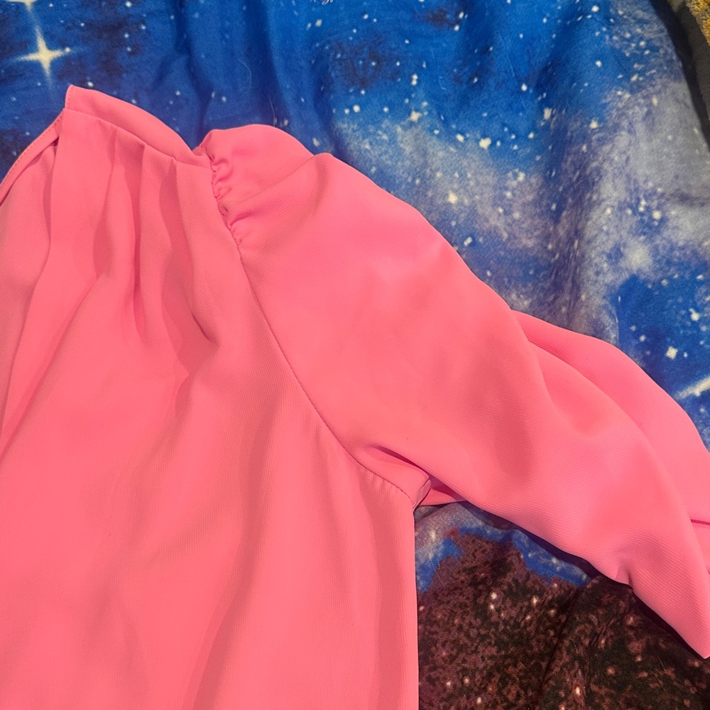 Amanda Uprichard pink blouse bodysuit Small 🩷 - Picture 5 of 8
